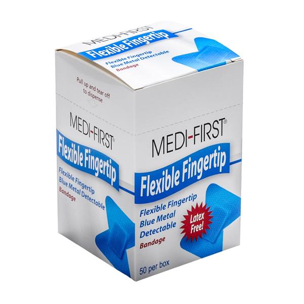Medi-First Metal Detectable Bandage Woven Fabric 1.75x2" Blue Sterile 50/Bx