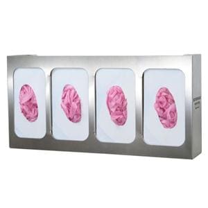 Stainless Steel Glove Box Holder Quad Ea