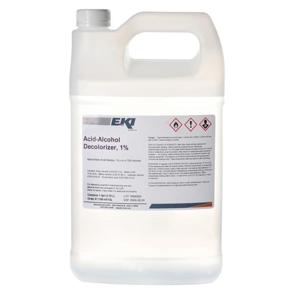 Acid Alcohol Decolorizer 0.01 1gal For Differentiation Bottle Ea