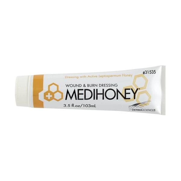 MediHoney Polymer Wound Paste Tube Brown Absorbent