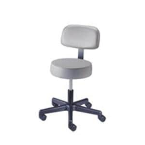 Stool Exam Value Plus Alabaster Casters Adjustable Backrest 5 Leg Ea