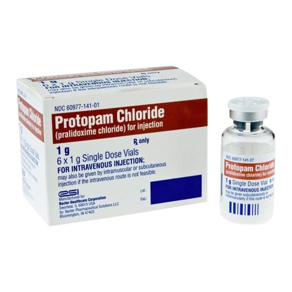 Protopam Chloride Injection 1gm SDV 20mL 6/Package