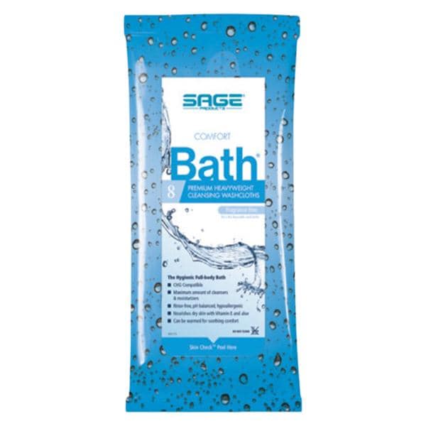 Comfort Bath Washcloth Unscented Disposable 5x48/Ca