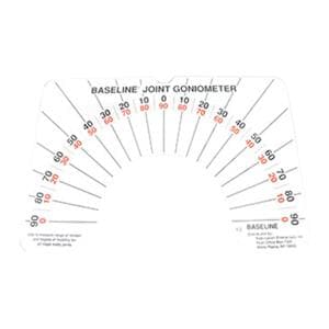 Baseline Arthrodial Protractor/Goniometer Large Joint 0-180 Degree Range