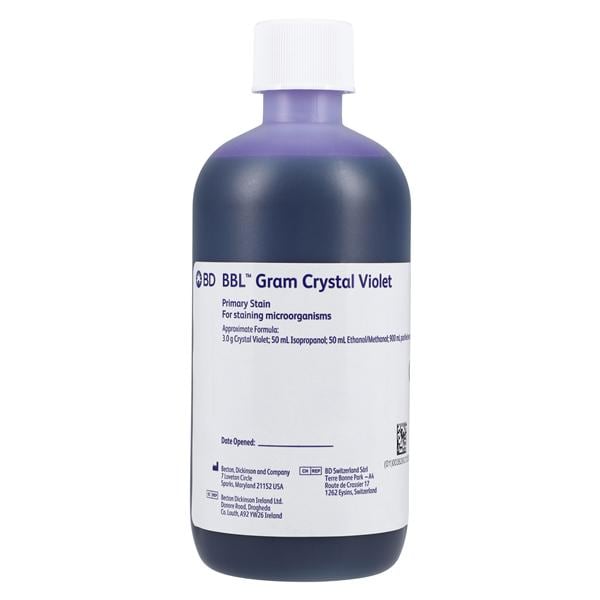 BBL Gram Crystal Violet Stain 250mL 4/Bx