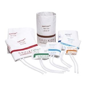 Critikon Soft-Cuf Blood Pressure Cuff Size 4 Wht/NvyBl LF 20/Pk
