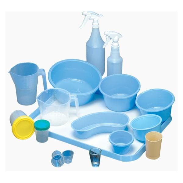 Emesis Basin Kidney Plastic Blue 700mL