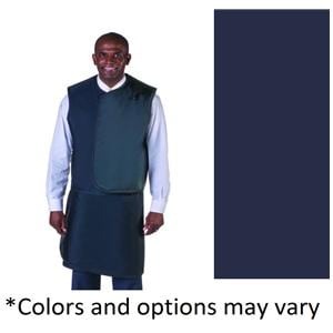 X-Ray Apron/Vest Navy Blue Wrap-Around 26x35" Lg Ld-Fr/.5 Eqvlnc W/ Thyrd Clr Ea