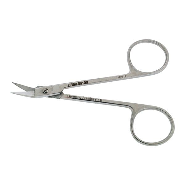 O'Brien Ligature Scissors Angled 3-1/2" Stainless Steel Non-Sterile Reusable Ea