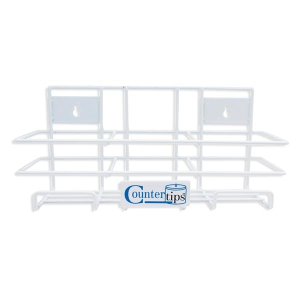 Dressing Jar Rack Steel Vinyl Coated White