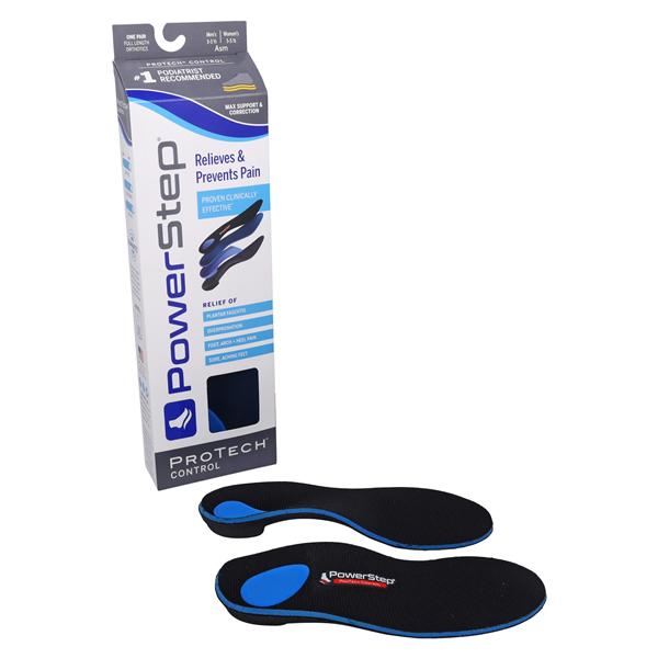 Powerstep ProTech Control Insole Blue/Gray Full Length Men 3-3.5 / Women 5-5.5