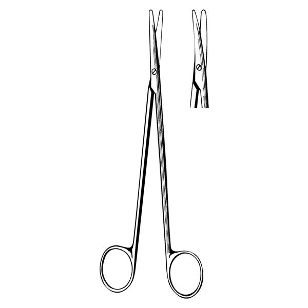 Metzenbaum-Nelson Dissecting Scissors Curved 20" Stainless Steel NS Rsbl Ea
