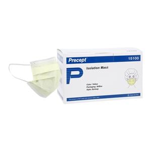 Precept Isolation Mask Not ASTM Rated Yellow 500/Ca