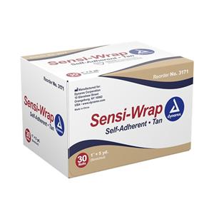 Sensi-Wrap Bandage Elastic 1"x5yd Tan Non-Sterile 30/Ca