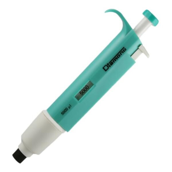 Diamond Fixed Volume Pipette 5000uL Non-Graduated Light Green Ea