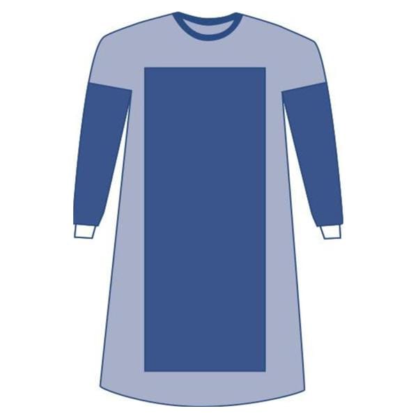 Eclipse Surgical Gown AAMI Level 4 Rnfrcd Poly / SMS 2XL/XL Blue 18/Ca