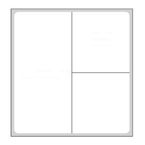 Label White 2-1/2x2-1/4" 4RL/Bx 4Rl/Bx