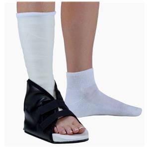 E-Z Walk Cast Boot Vinyl Upper Black Pediatric