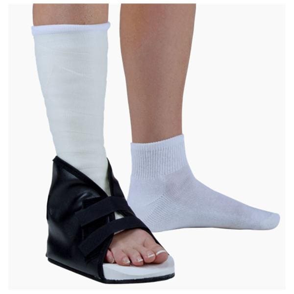 E-Z Walk Cast Boot Vinyl Upper Black Pediatric