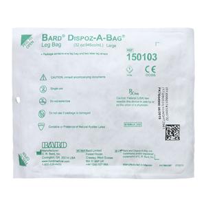 Dispoz-A-Bag Urinary Leg Bag 32oz Reusable Rubber Cap Drain Valve