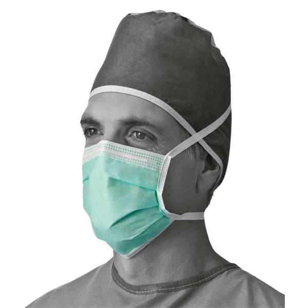 Tie On Mask Not ASTM Rated Anti-Fog Green 300/Ca