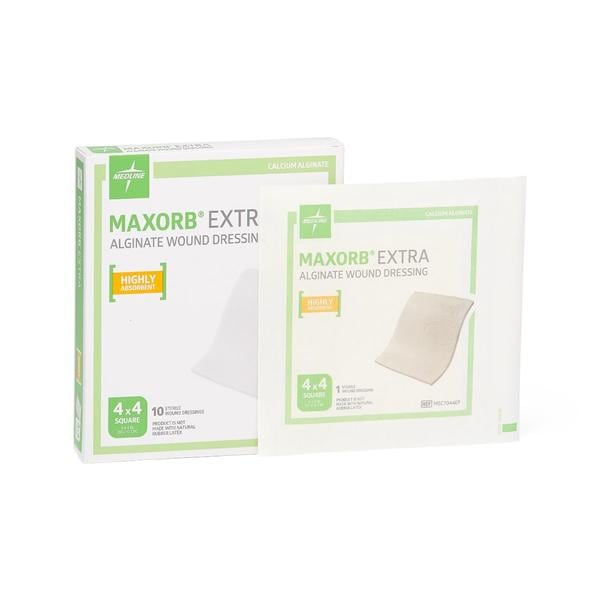 Maxorb Extra Alginate Dressing 4x4" CMC, 50 EA/CA