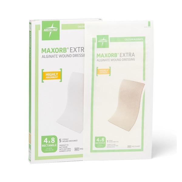Maxorb Extra Alginate Dressing 4x8", 50 EA/CA