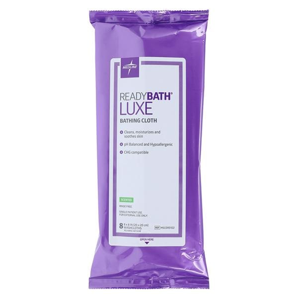 ReadyBath LUXE Cleansing Washcloth Heavyweight Scented 8x8" 24/Ca