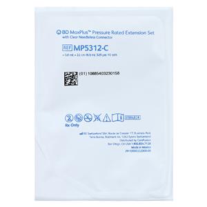 MaxPlus IV Extension Set Needleless 10ml/Sec 8-1/2" Spin Male Luer Lock 50/Ca