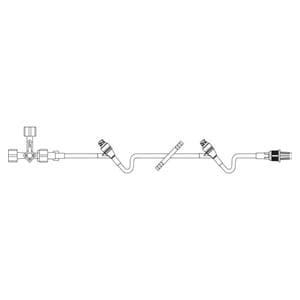 IV Extension Set 40" Male Luer Lock Adapter/Retractable Collar 48/Ca