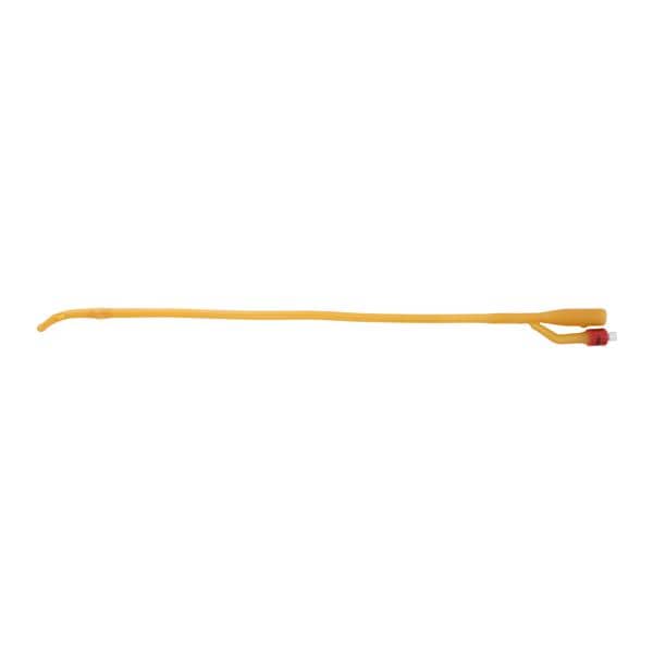 Lubricath 2-Way Foley Catheter Medium Coude Olive Tip Latex 18Fr 5cc