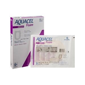Aquacel Foam Dressing 8x5-1/2" Heel Adherent Silicone Adhesive