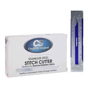 Stainless Steel Stitch Cutter Size 44 Sterile 100/bx