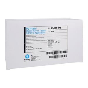 Swab Applicator 8 in Polystyrene Handle Sterile 100/Bx, 10 BX/CA