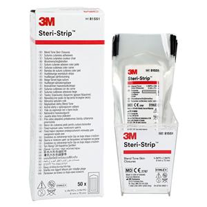 Steri-Strip Skin Closure Strip 1/4x3" Blend Tone 50/Bx
