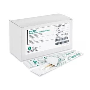 Pur-Wraps Applicator 6 in Rigid Wood Shaft Sterile 200/Bx, 10 BX/CA