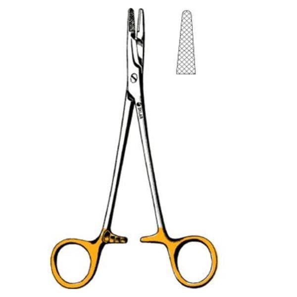 Olsen-Hegar Needle Holder 5-1/2" Tungsten Carbide ea