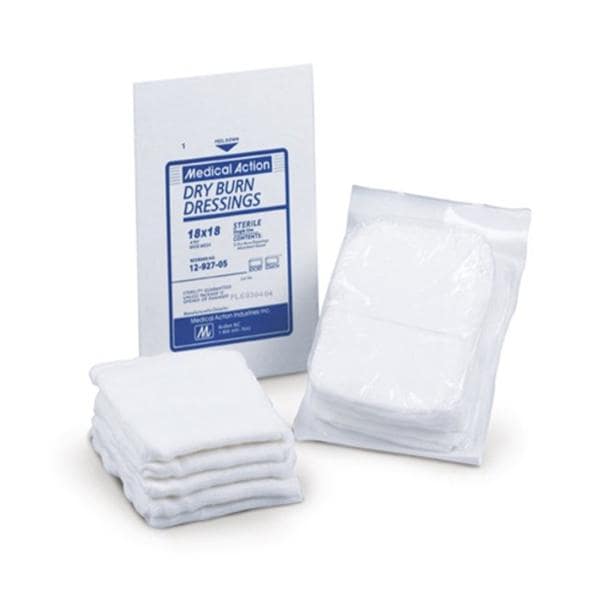 Wide Mesh Burn Dressing 18x18" 10 Ply White 25x4/Ca