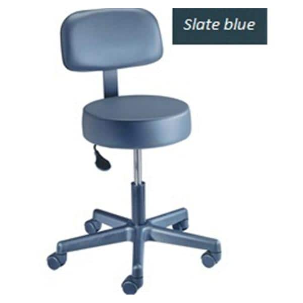 Value Plus Exam Stool Slate/Yacht Blue 250lb Capacity