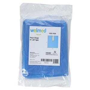 60x84" Sterile U-Shaped Drape Fenestrated, 55 EA/CA