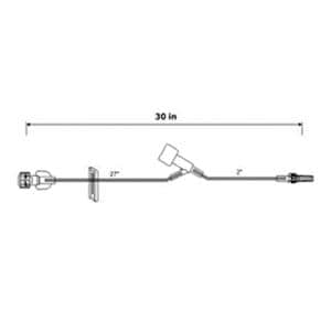 IV Extension Set 30" Injection Site Luer Lock 50/Ca