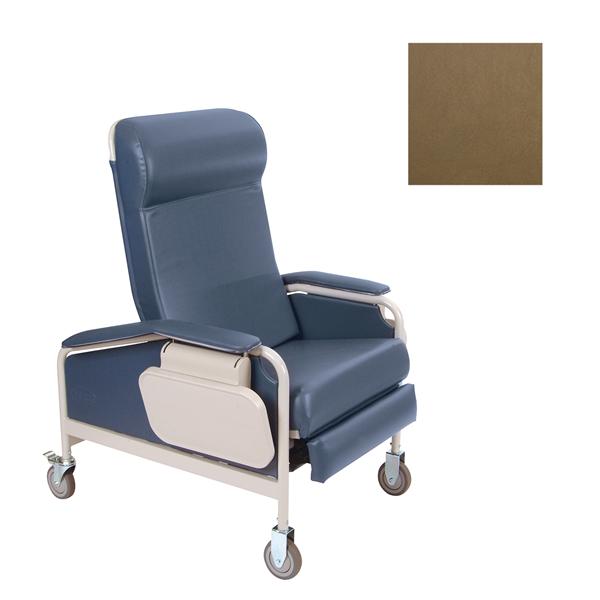 Convalescent Recliner Steel Frame 450lb Capacity Toffee Ea