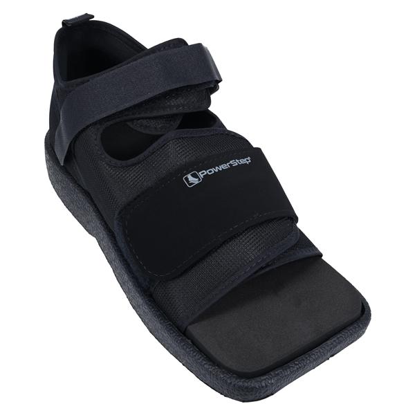 Powerstep Post-Op Shoe Foam/Mesh/Polyester Black Large Women 9.5-10.5