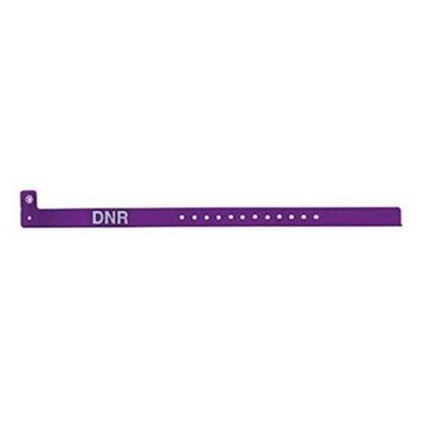 ClearImage Alert Wristband Vinyl Purple Plum Adult / Pediatric 500/Bx