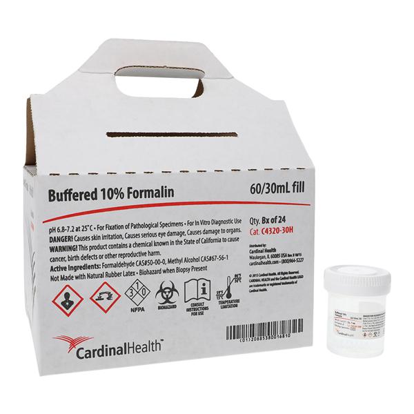 Handi Pack Formalin Container Neutral Buffered 10% 30mL 96/Ca