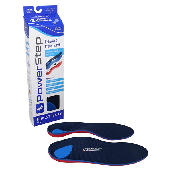 Powerstep Protech Met Orthotic Full Length Men 10-10.5 / Women 12-12.5