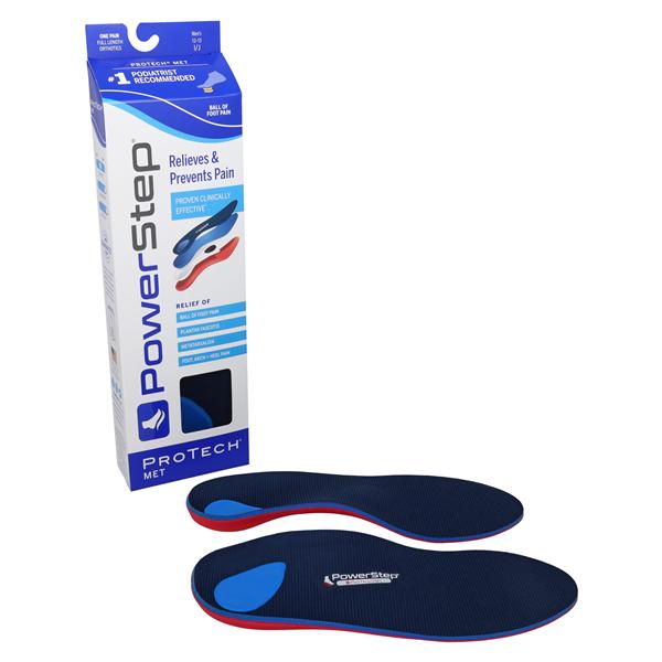 Powerstep Protech Met Orthotic Full Length Men 12-13.5 / Women 14-15.5