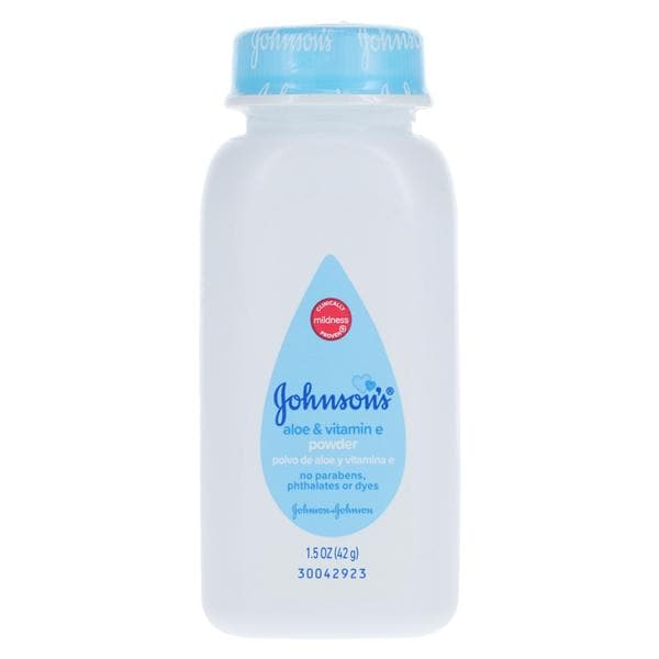 Johnson's Baby Powder Cornstarch/Aloe/Vitamin E 1.5oz/Bt, 96 BT/CA