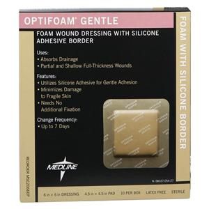 Optifoam Silicone Foam Wound Dressing 6x6" Sterile