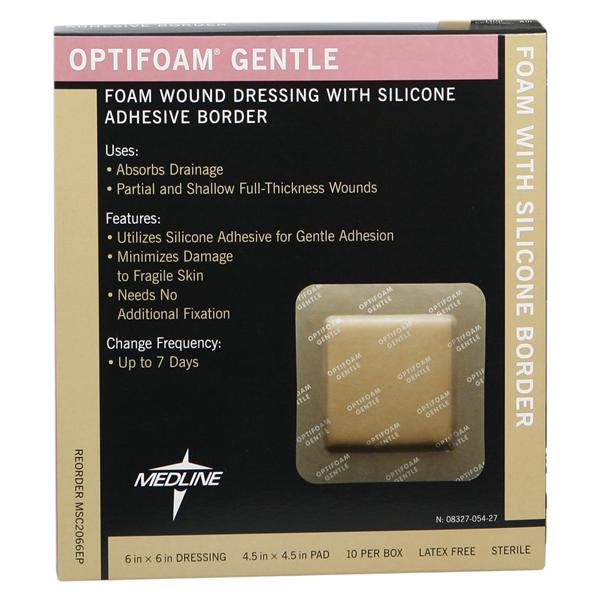 Optifoam Silicone Foam Wound Dressing 6x6" Sterile